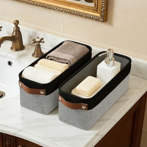 Small Fabric Storage Baskets (4 Count)