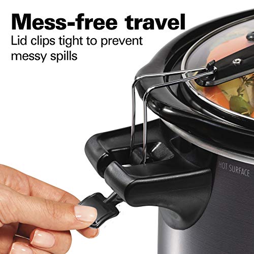 Portable 6 Quart Set & Forget Programmable Slow Cooker