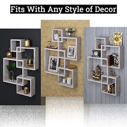 4 Cube Intersecting Shelves
