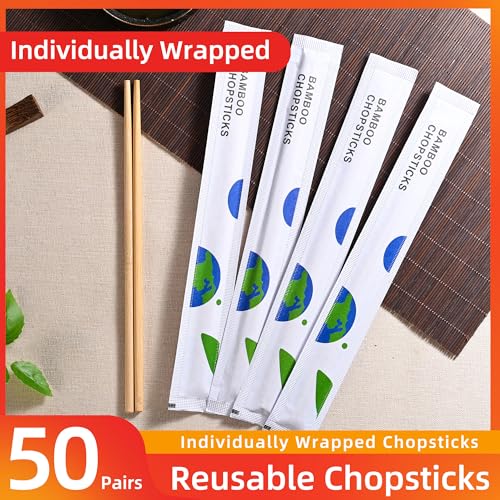 50 Pairs Bamboo Chopsticks