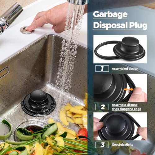 3 Pcs Sink Plug Stopper Disposal Drain Strainer (3 Count)