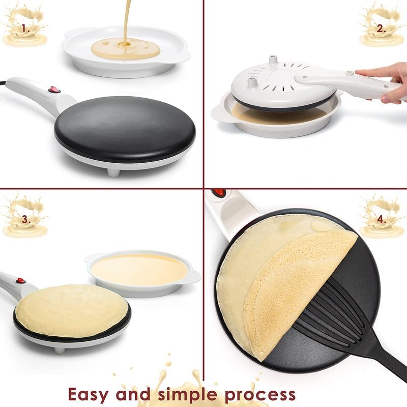 White Electric Crepe Maker