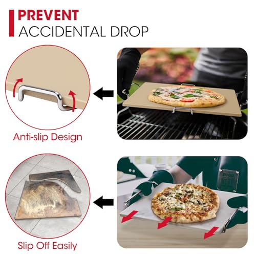 12" x 12" Square Pizza Stone for Oven and Grill