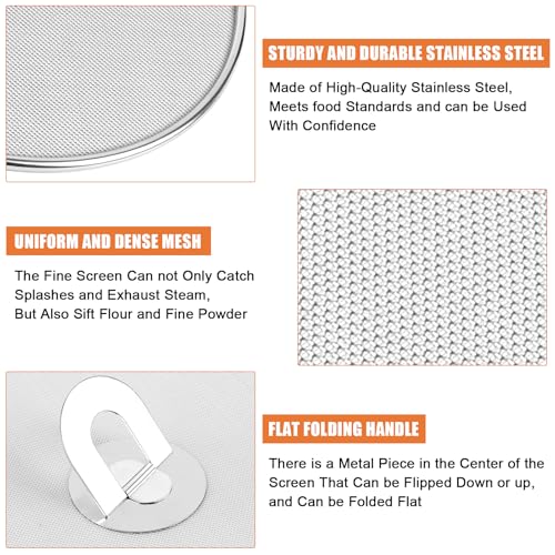 3 Pack Splatter Screens for Frying Pan