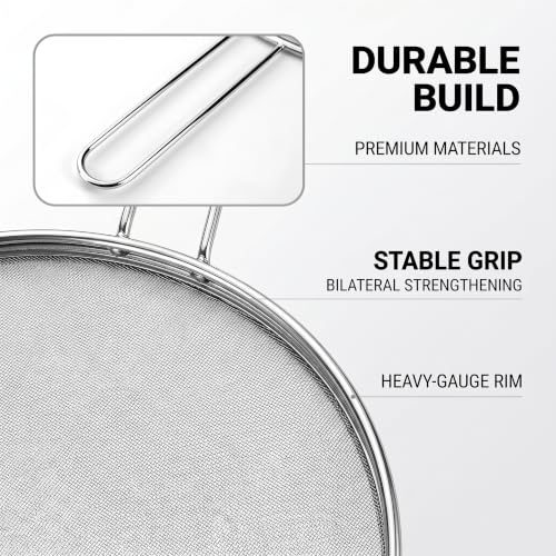 4 Piece Stainless Steel Splatter Screen for Cooking (4 Count)