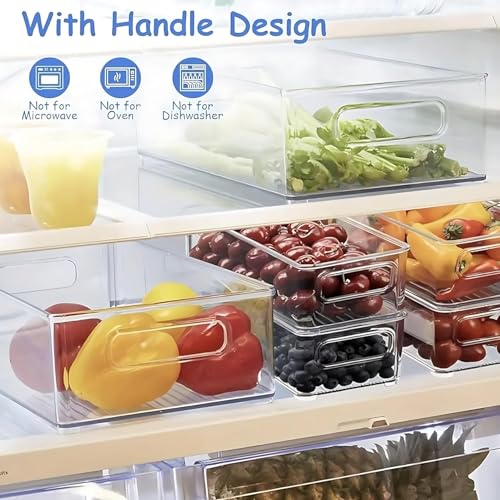 7 Pack Refrigerator Organizer Bins