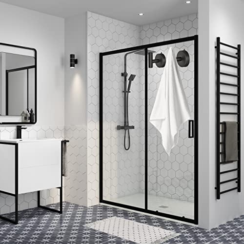 Large Suction Cup Hooks Black Stainless Steel Suction Shower Hooks for Loofah Set of 2 Towel Hook 11 Lb No Drill Hook for Bathroom (2 Count)
