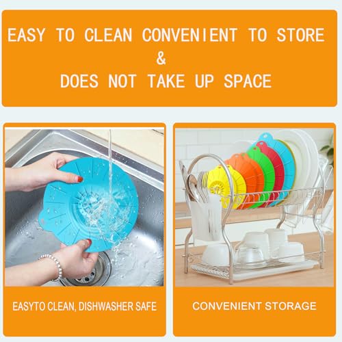 7 Pack Silicone Lids Microwave Splatter Cover (7 Count)
