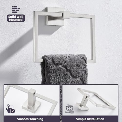 Square Towel Ring for Bathroom