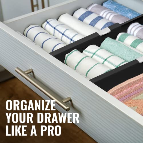 Adjustable Drawer Dividers 8 Pack (8 Count)
