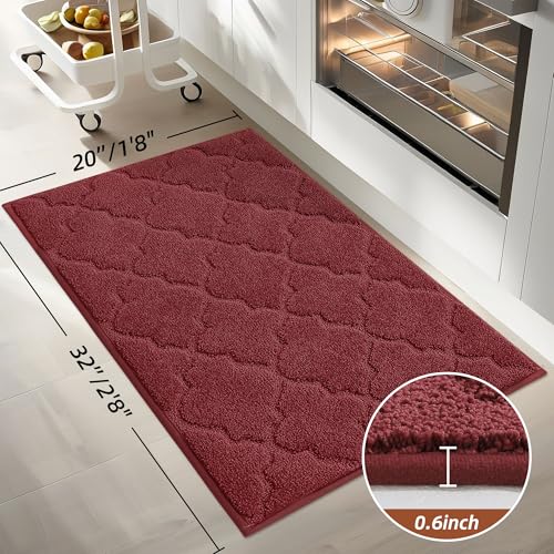 Kitchen Rugs Non Slip Washable 20"x32" (4.44 Sq Ft)