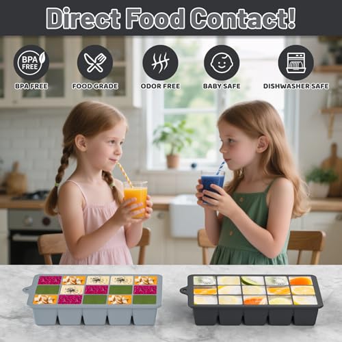 Silicone Ice Cube Tray 3 Pack (3 Count)
