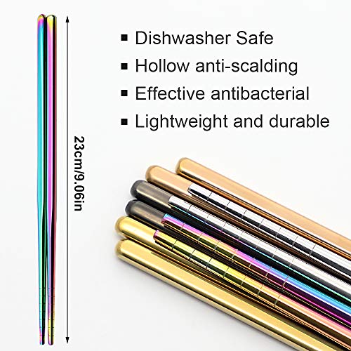 Stainless Steel Chopsticks (5 Count)