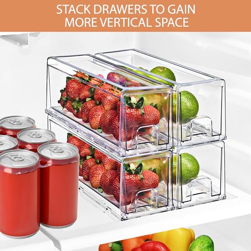 Small Clear Acrylic Storage Drawers (4 Count)