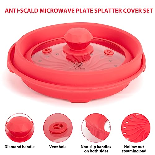 Microwave Splatter Silicone Cover Collapsible