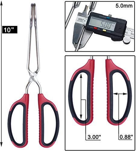 Stainless Steel Scissor Tongs with Comfort