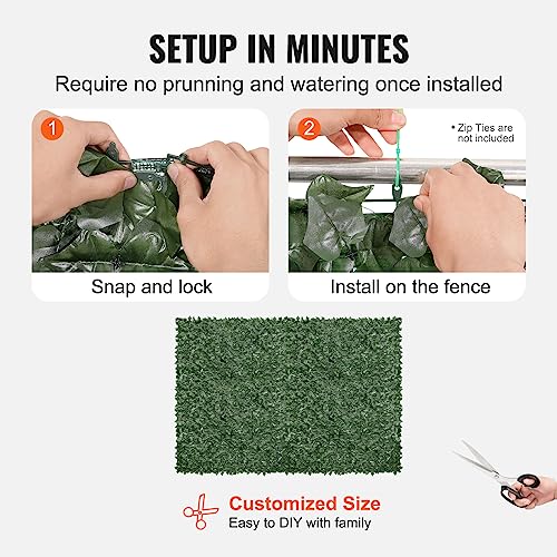 Artificial Ivy Privacy Fence Screen (48 Sq Ft)