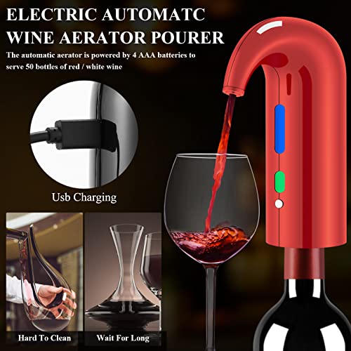Wine Bottle Opener Christmas Day Gift Set with Electric Wine Opener