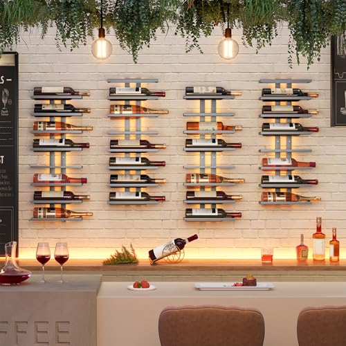 8 Tier Wall Mount Wine Rack (8 Count)