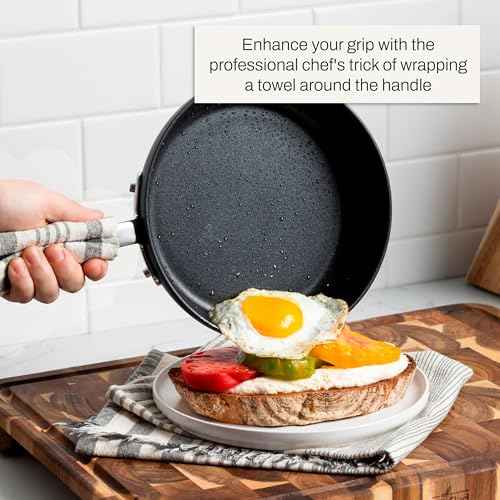 HA1 Hard Anodized Nonstick Fry Pan 12 Inch Induction Oven Broiler Safe 500F