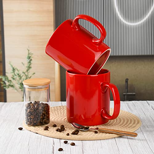 30oz Super Large Ceramic Coffee Mugs Large Handles Set of 2 (2 Count)