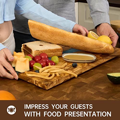 Italian Olive Wood luxury Cheese board with Resin