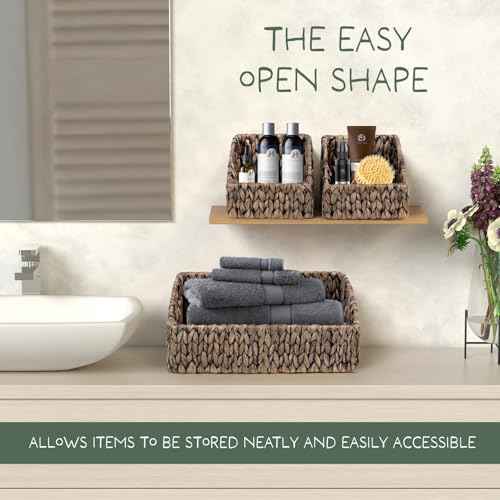 Set of 3 Handwoven Storage Baskets (3 Count)