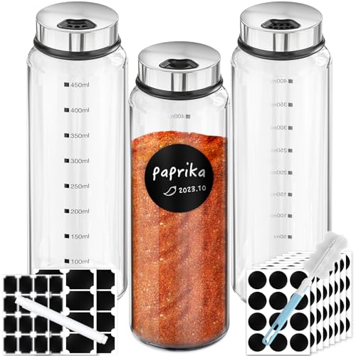 Spice Jar with Labels (3 Count)