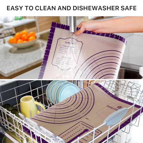 28"x20" Extra Thick Silicone Baking Mat for Pastry and Bread