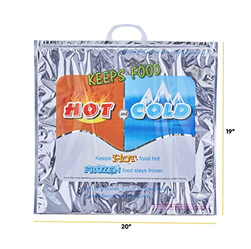 Hot and Cold Insulated Bags for Food Delivery (4 Count)