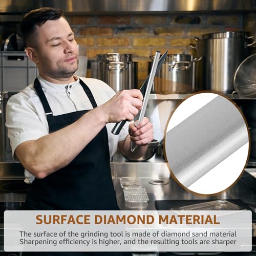 3 PCS Diamond Sharpening Steel (3 Count)