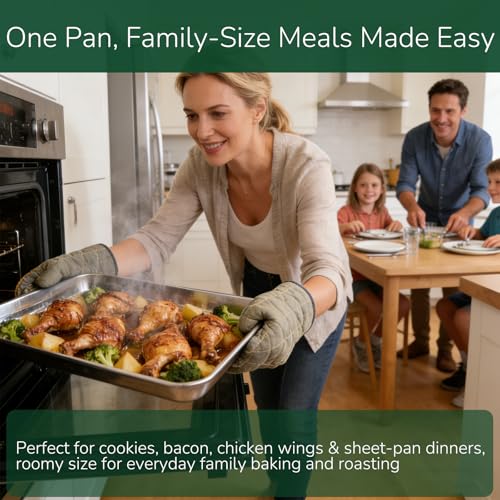 18 0 Stainless Steel Baking Sheet with Cooling Rack