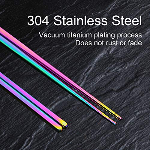 Stainless Steel Chopsticks (5 Count)