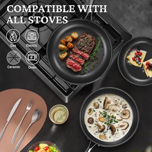 12" Titanium Ceramic Nonstick Frying Pan