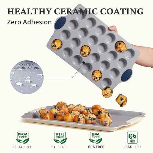 Ceramic Mini Muffin Pan (2 Count)