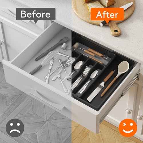 Extra Large Silverware Drawer Organizer