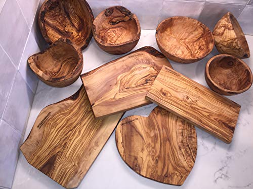 11" Artisan Olive Wood Serving Bowl