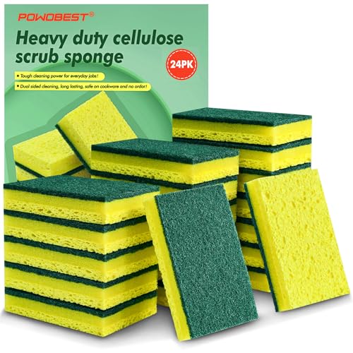 24 Pack Heavy Duty Scrub Sponges
