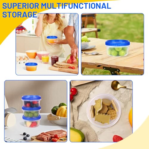 12 Pack Freezer Containers with Screw On Lids (12 Count)