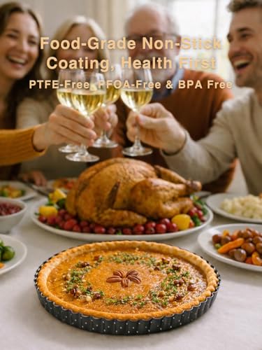 9 Inch Perforated Quiche Pan for Crispy Crust w