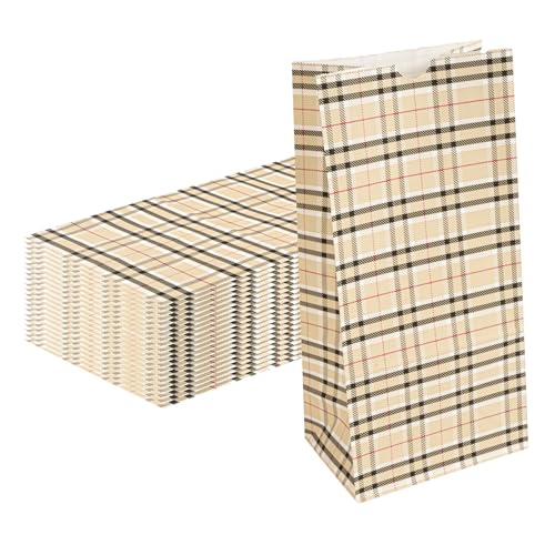 Paper Plaid Bag (100 Count)