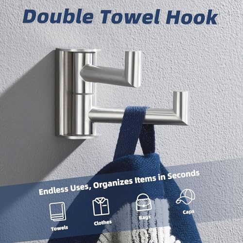 Double Swivel Towel Hook