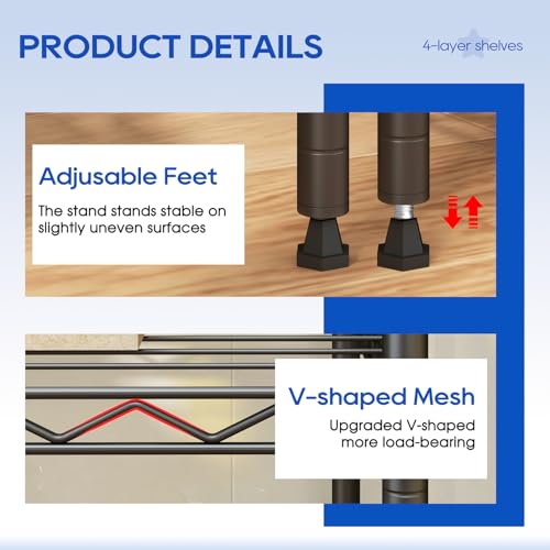 4 Tier Wire Shelf