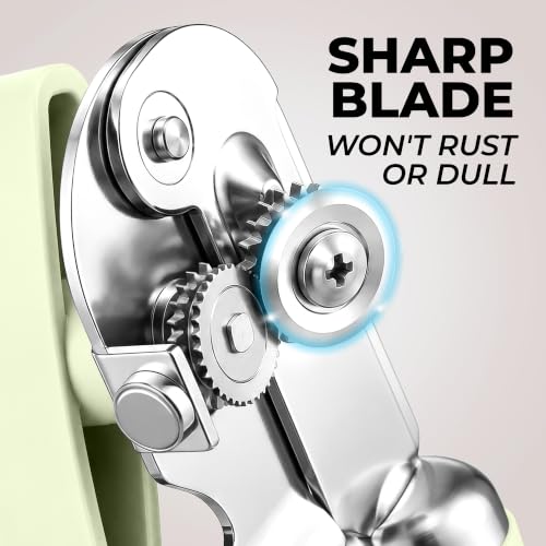Stainless Steel Swing Open Manual Can Opener Comfortable Grip