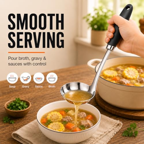 12 Inch Stainless Steel Soup Ladle