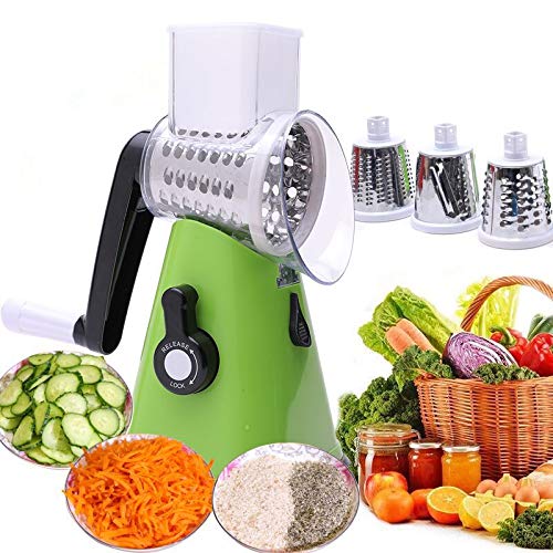Manual Rotary Potato Grater Kitchen Mandoline Vegetable Slicer