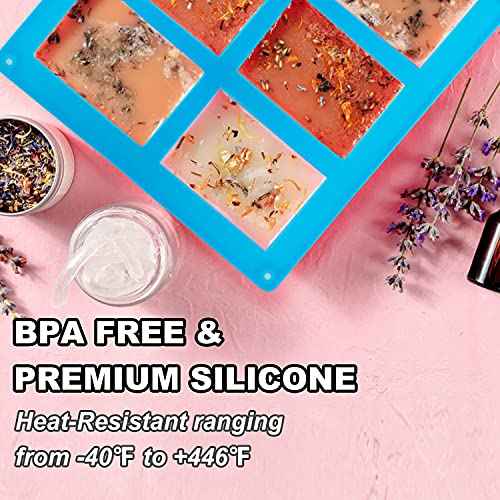 3 Pack Silicone Soap Molds (18 Cavities)