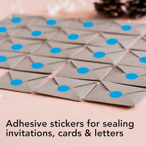 Light Blue Perforated Round Circle Dot Sticker 1 (3 Count)