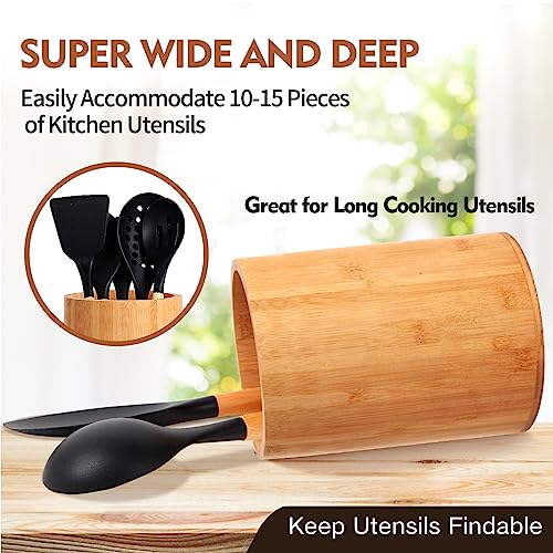Bamboo Utensil Holder