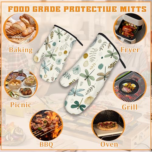 Vintage Dragonfly Oven Mitts and Pot Holders (4 Count)